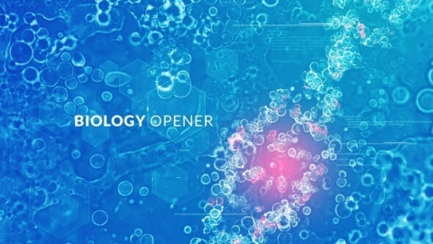 AE模板-生物学医疗科技宣传片开场视频logo演绎