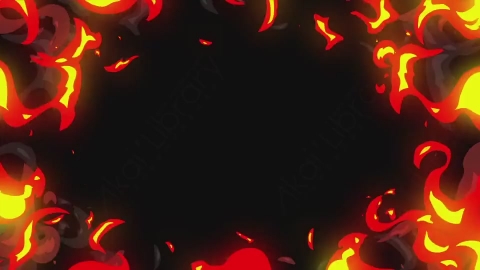 AE模板-手绘卡通火焰元素Fire_01