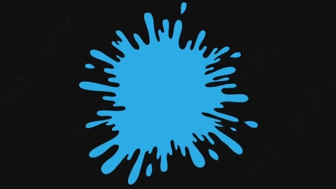 AE模板-手绘卡通多彩液体飞溅元素Splat_01