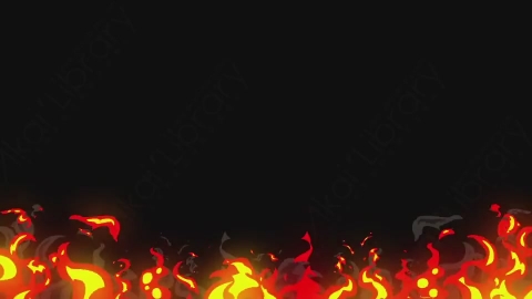 AE模板-手绘卡通火焰元素Fire_02