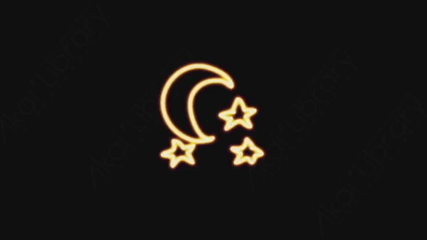 AE模板-手绘卡通发光涂鸦霓虹灯星星元素Star_02