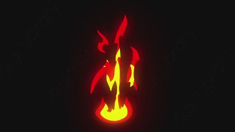 AE模板-手绘卡通火焰元素Fire_03