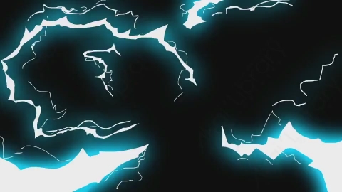 AE模板-卡通动态闪电元素Electric_05