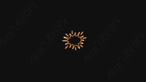 视频素材-卡通发光霓虹灯explosion_2爆炸元素