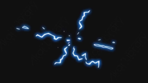 AE模板-手绘卡通闪电能量元素Electric_07
