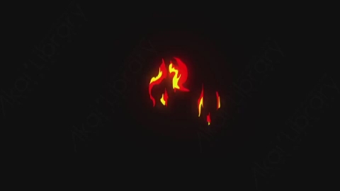 AE模板-卡通手绘火焰燃烧元素Fire_08