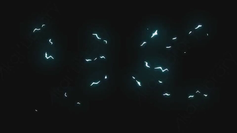 AE模板-手绘卡通闪电能量元素Electric_10
