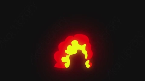 AE模板-手绘卡通火焰元素Fire_12