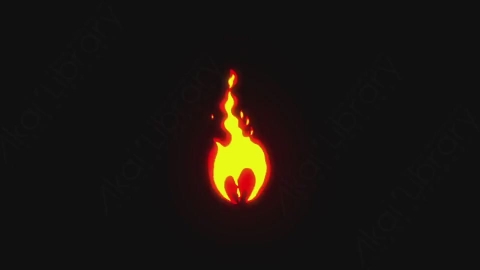 AE模板-手绘卡通火焰燃烧元素Fire_12