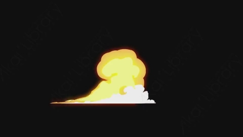 视频素材-卡通手绘火焰燃烧元素Fire_14