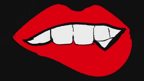 AE模板-手绘卡通元素Lips_02嘴唇