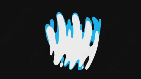 AE模板-手绘卡通液体飞溅元素标题Title_03