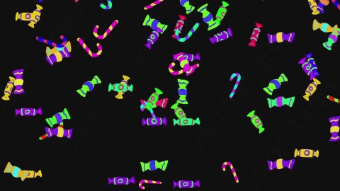 AE模板-卡通手绘万圣节派对元素Halloween_16