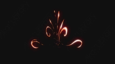 视频素材-卡通手绘火焰燃烧元素fire_23