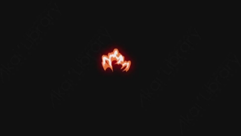 视频素材-卡通手绘火焰燃烧元素fire_24