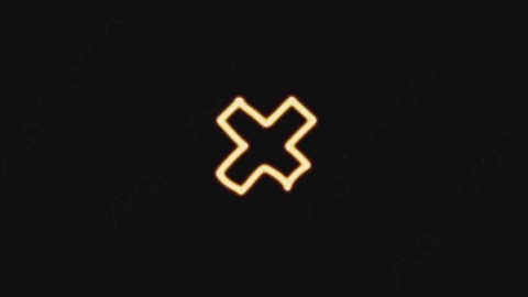AE模板-手绘卡通发光涂鸦霓虹灯符号元素Symbol_25