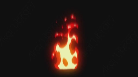 视频素材-卡通手绘火焰燃烧元素fire_27