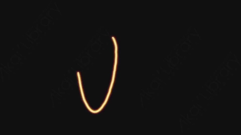 AE模板-手绘卡通发光涂鸦霓虹灯运动线条元素Curve_Lines_Motion_12
