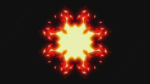 视频素材-卡通手绘火焰燃烧元素fire_29_new