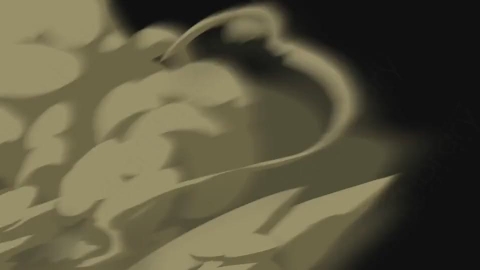 视频素材-卡通手绘烟雾元素转场过渡smoke_32_transition_down