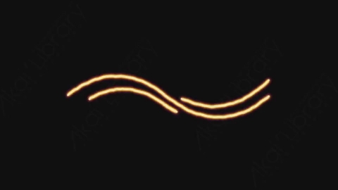 AE模板-手绘卡通发光涂鸦霓虹灯运动线条元素Wave_Lines_Motion_03