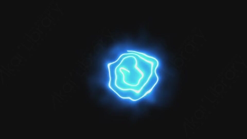 视频素材-卡通发光霓虹灯Eye_Swrill_Single眼睛元素
