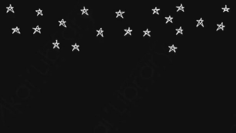 AE模板-卡通手绘星星动画元素Star_01