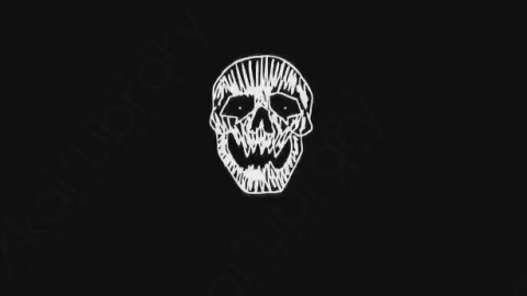 AE模板-卡通手绘骨头头骨动画元素Skull_02