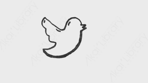 AE模板-卡通手绘动漫网络符号元素Twitter