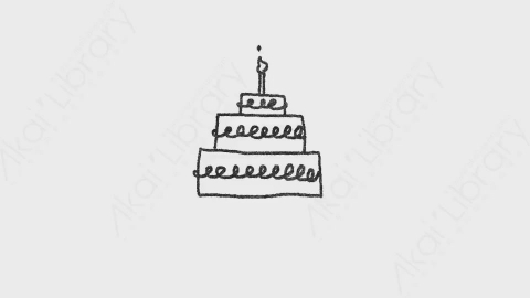 AE模板-卡通手绘符号元素Cake