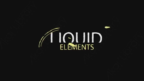 AE模板-卡通手绘液体飞溅元素标题Liquid_Title_10