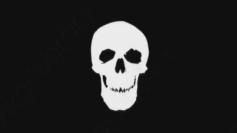 AE模板-卡通手绘骨头头骨动画元素Skull_11