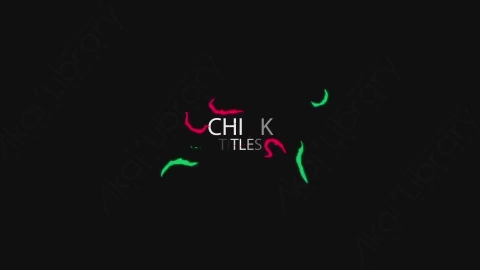 AE模板-卡通手绘文字标题Chink