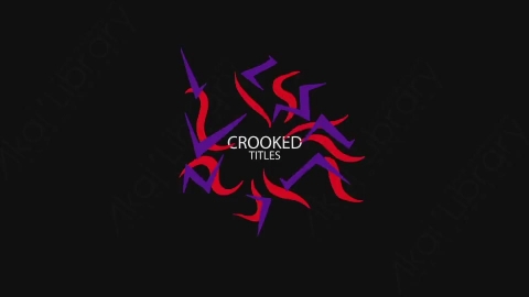 AE模板-卡通手绘文字标题Crooked